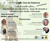 LIVE Equoterapia: os benefícios, áreas de atuação e interfaces com Saúde e Educação